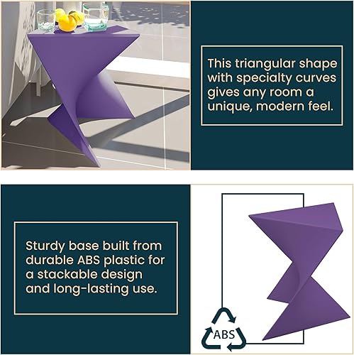 Miniatura 163 de LeisureMod Mesa auxiliar moderna color gris, elegante mesa auxiliar para dormitorio y sala de estar