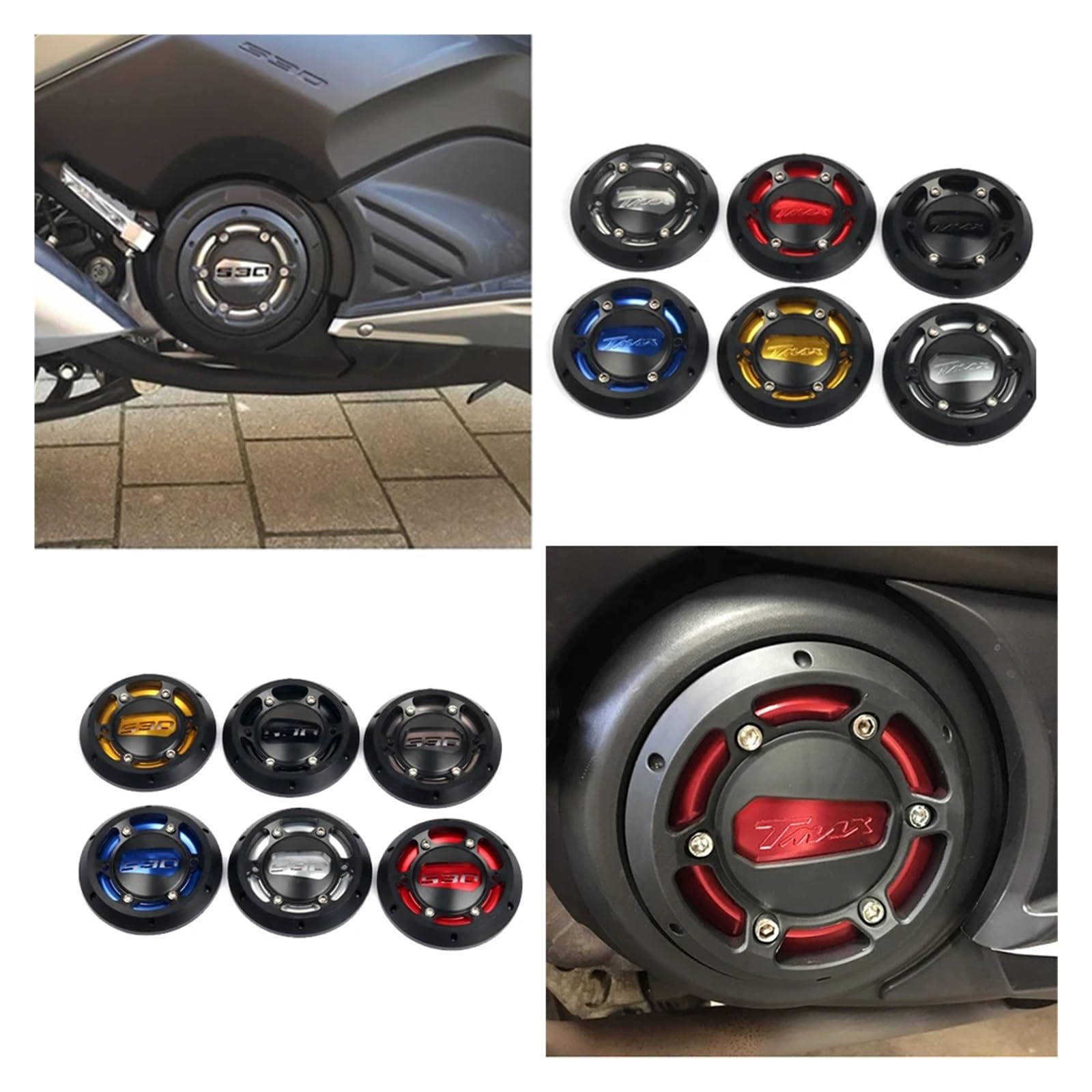 Coperchio Statore Motore Custodia Per TMAX530 TMAX500 T-MAX TMAX 530 500 Accessori Moto Motore Coperchio Di Protezione Statore Copertura Guard Slider Protector