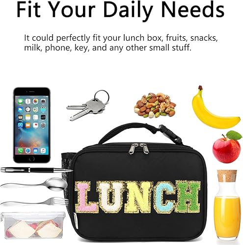 Miniatura 6 de Lonchera térmica reutilizable para la escuela, bolsas de almuerzo congelables duraderas para niños, niñas, hombres y mujeres, kit de lonchera