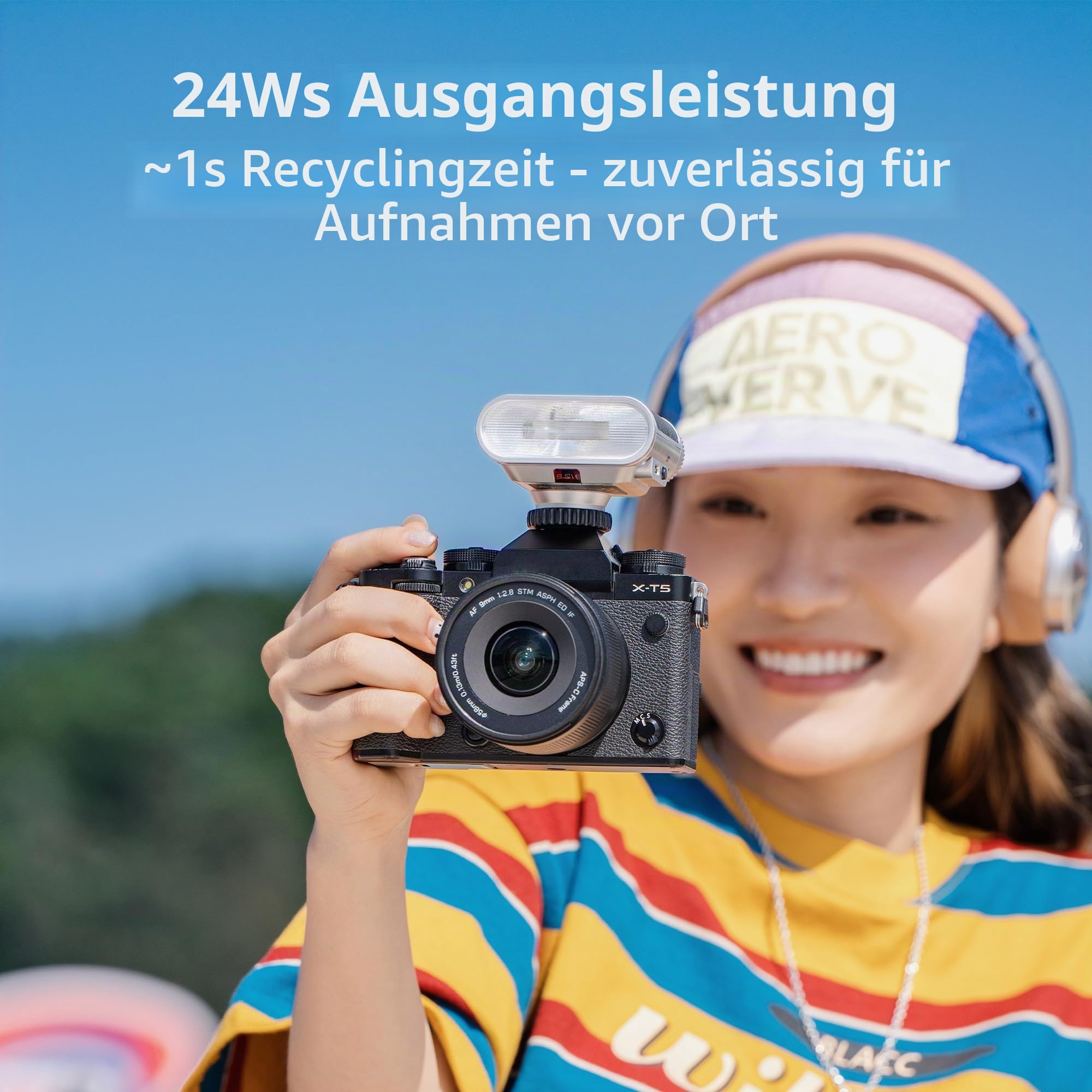 VILTROX TTL Retro Kamerablitz für Sony, 1/8000s HSS Mini Blitzgerät, 24Ws Kompakt-Aufsteckblitz mit Touchscreen, 1s Ladepause, S1/S2 optischer Auslöser, tragbarer Fotoblitz