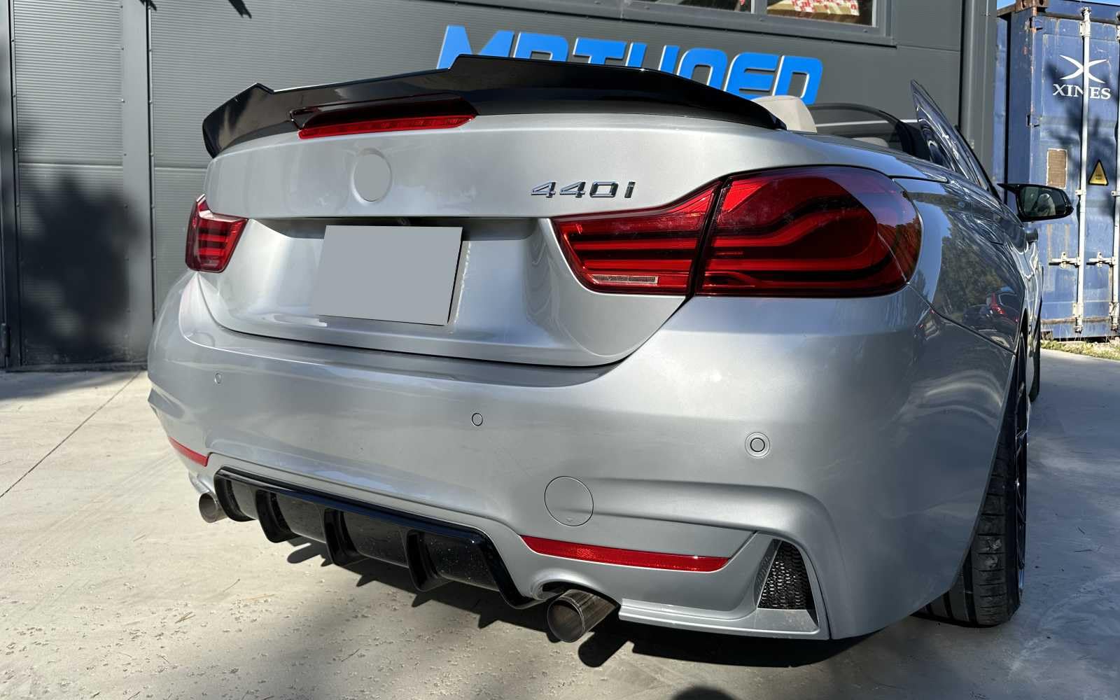 Spoiler posteriore per bagagliaio F33 PSM, nero lucido, per BMW Serie 4 2014-2019 Performance Tuning Cabrio 2 porte coupé 420i 428i 430i 435i 440i spoiler posteriore