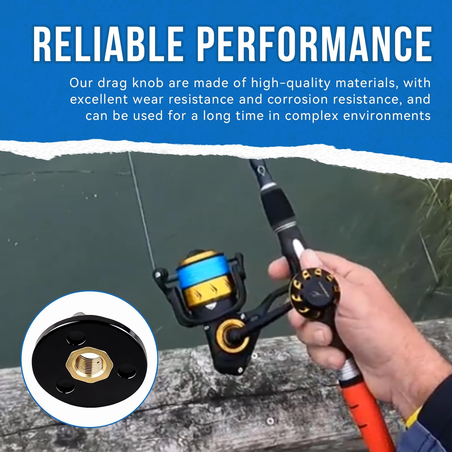 52-716Z Replacement Drag Knob Compatible with P-ENN SPI-nfisher 716Z 420SS 4200SS, Fits for Spinning Reels