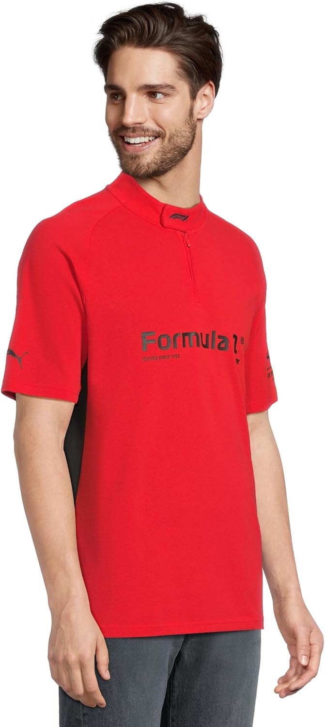 PUMA Mens F1 75Yrs Graphic Short Sleeve Shirt Casual Casual - Red