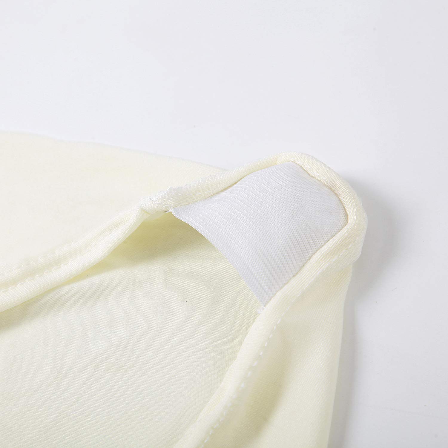 Peomeise 6 coprisedia in spandex elasticizzato per matrimoni, feste, cene, banchetti, eventi (avorio, 6)
