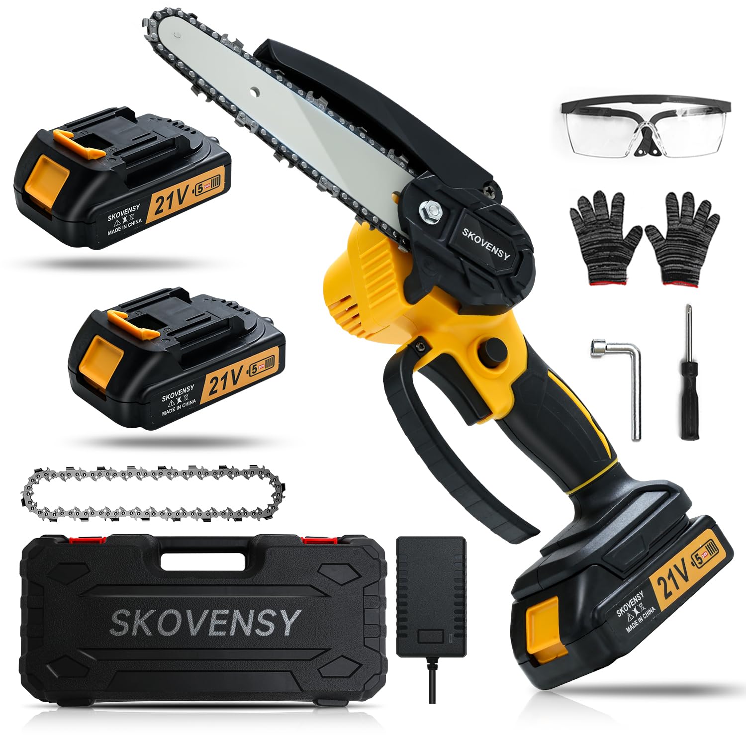 Mini Chainsaw, 6 Inch Cordless Mini Chainsaw, Portable