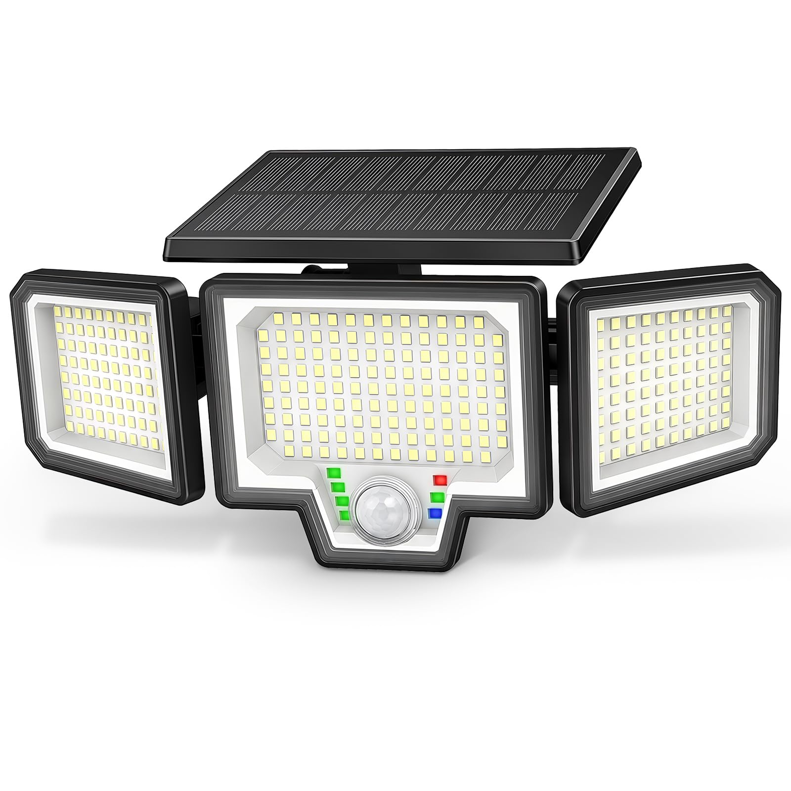 Solar Motion Sensor Lights Outdoor, 282 LED 3000LM Security Light, 1 Pack