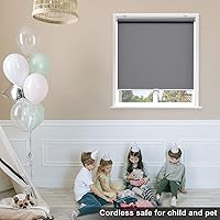 Vista 2 de Sunoff Persianas enrollables opacas sin cordones para ventanas, persianas para oscurecer la habitación, con aislamiento térmico, fáciles