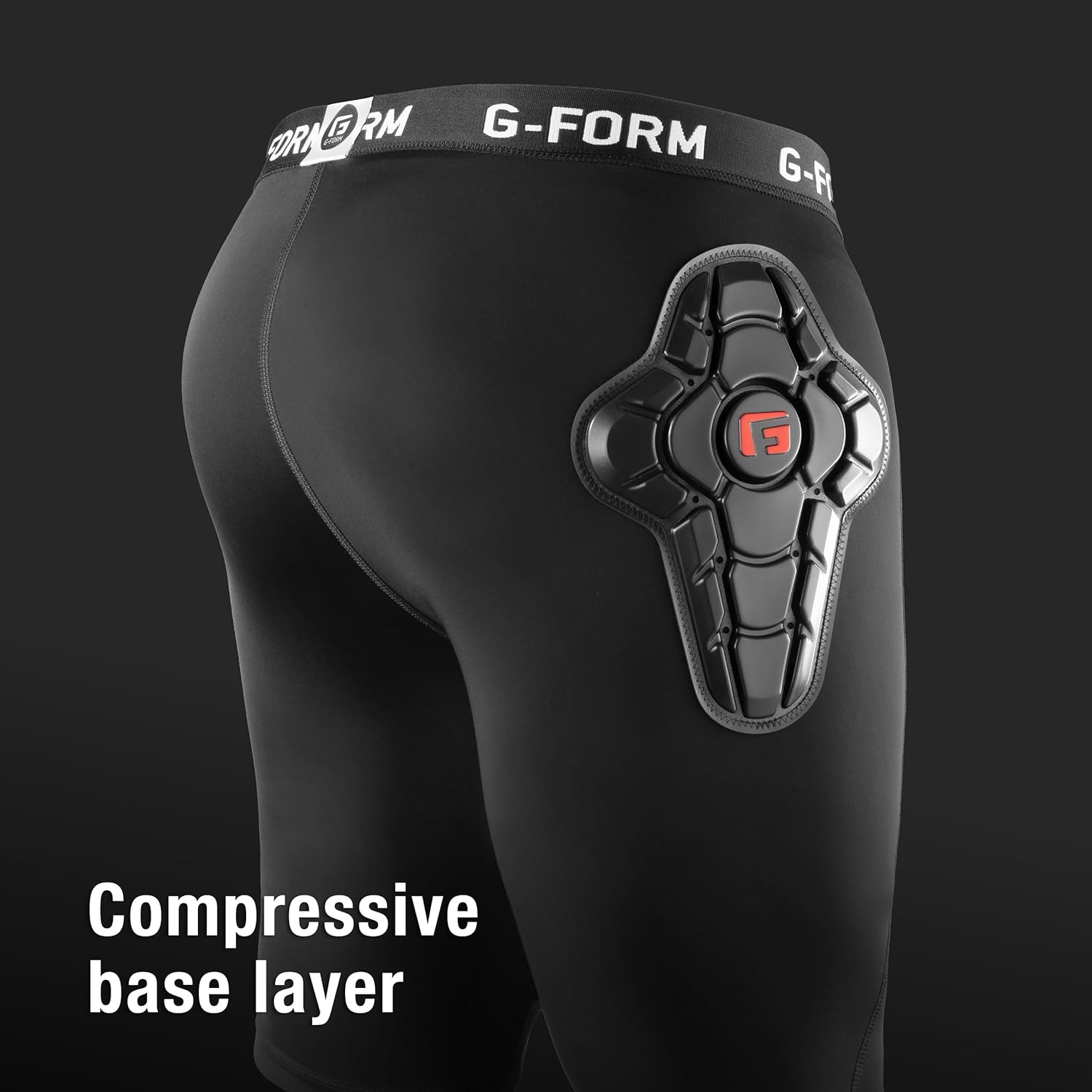 G-Form Goalkeeper Impact Shorts - Protective Sports Gear for Soccer - Form-Fitting Shorts with Padding - Machine-Washable