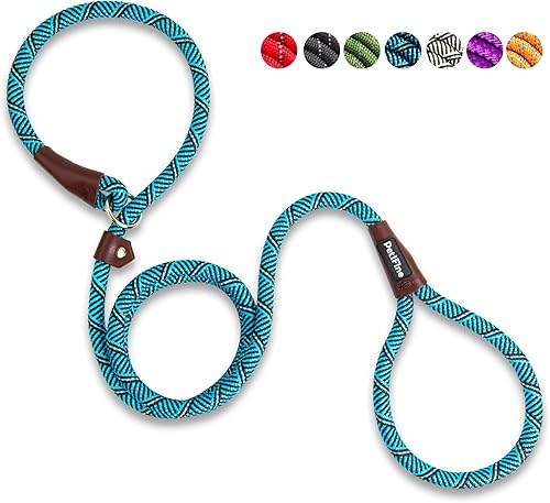 PetiFine Correa antideslizante para perro, correa de entrenamiento reflectante duradera de 6 x 12 pulgadas, correa de nailon ajustable resistente