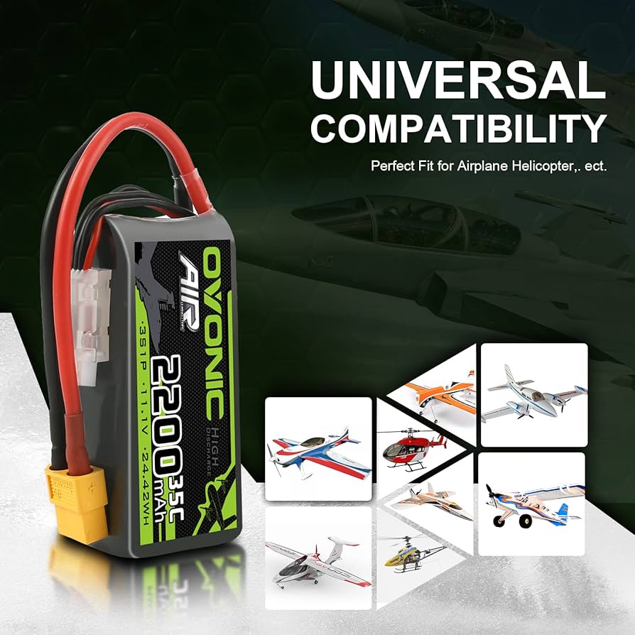 lipo 3s 35c 2200　x2 Amazon.com: OVONIC 3s Lipo Battery 35C 2200mAh 11.1V Lipo