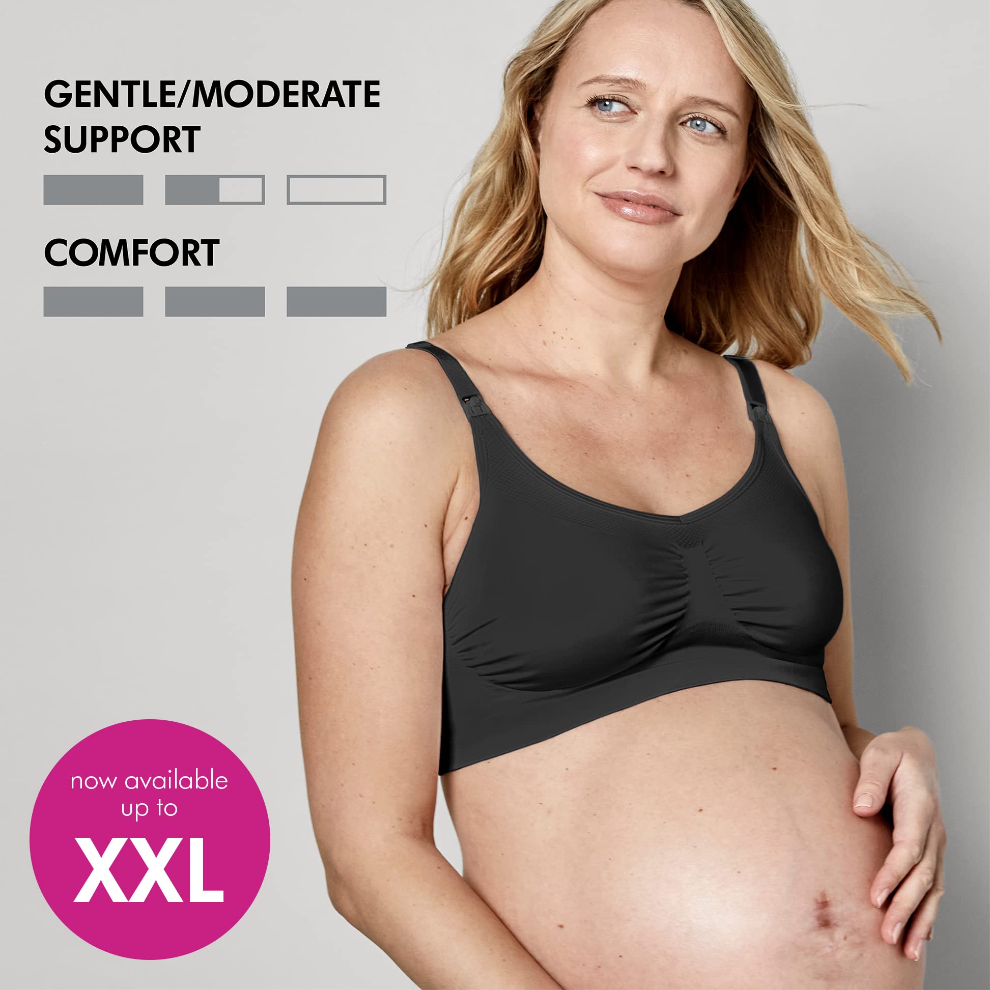 Medela Reggiseno Keep Cool, Reggiseno per Gravidanza e Allattamento Senza Cuciture con 2 Zone Traspiranti e Tessuto Morbido ed Elastico per Un Sostegno Confortevole