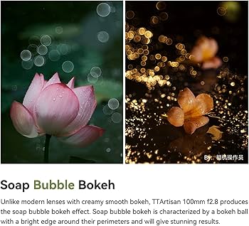 Amazon.com : TTArtisan 100mm f2.8 Bubble Bokeh Full Frame Lens for