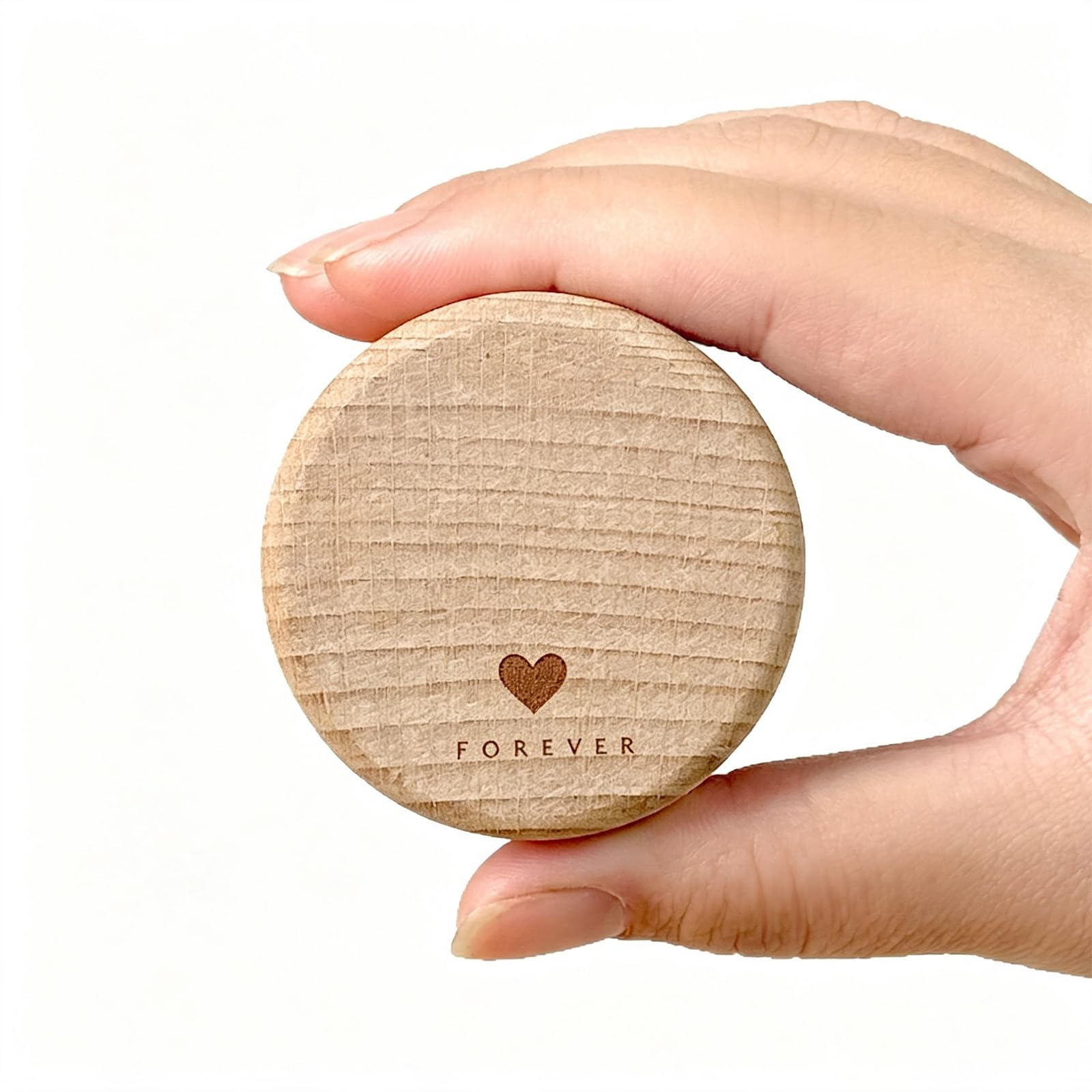 ZBELLO Pet Memorial Wooden Urn, Small Pet Ashes Keepsake Box with Inner Plastic Container, Paw Print/Rainbow/Heart Engraved Wooden Casket for Cat Dog Hair Teeth Remembrance Gift (5cm,A)