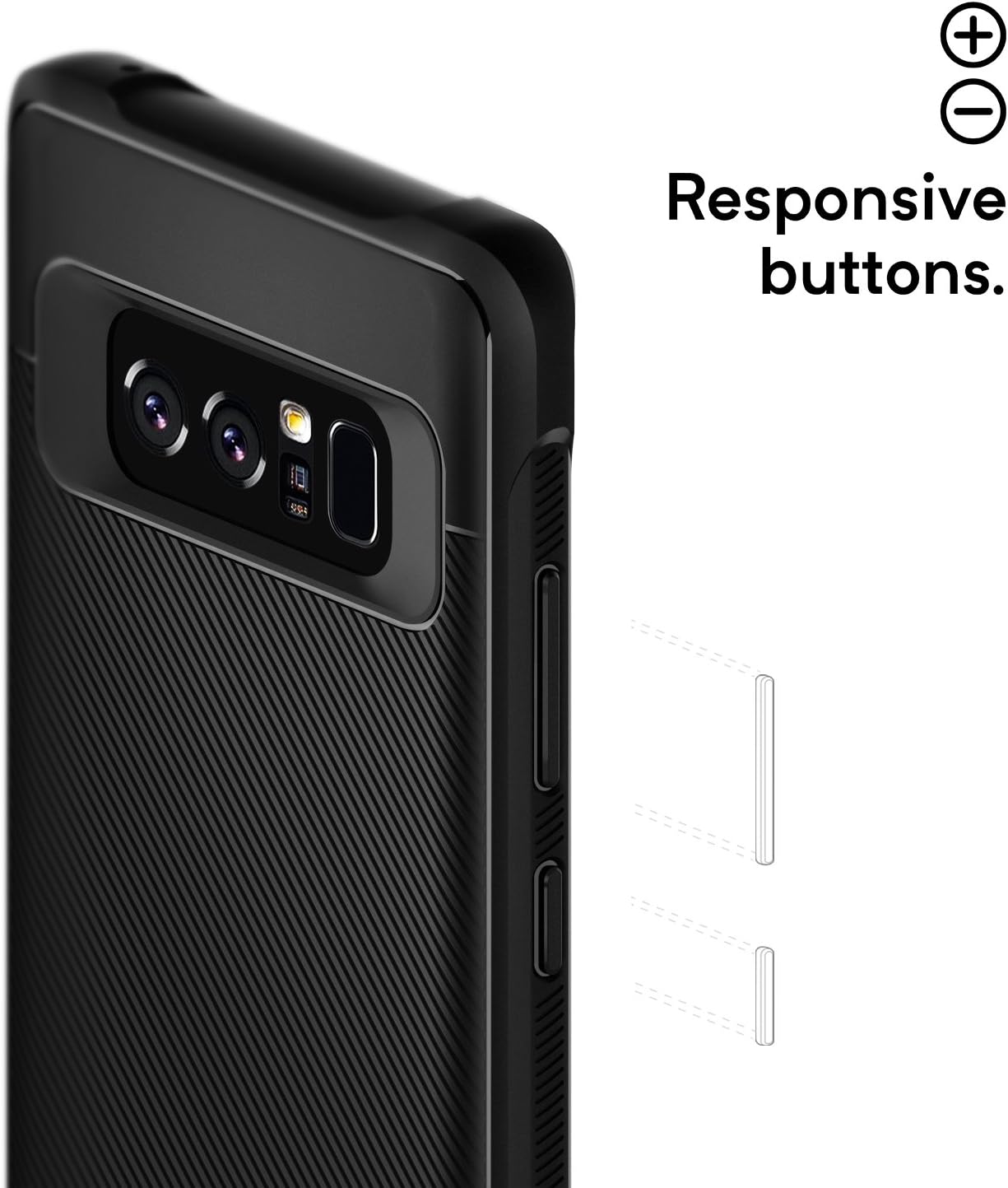 Caseology Vault for Samsung Galaxy Note 8 Case (2017) - Black