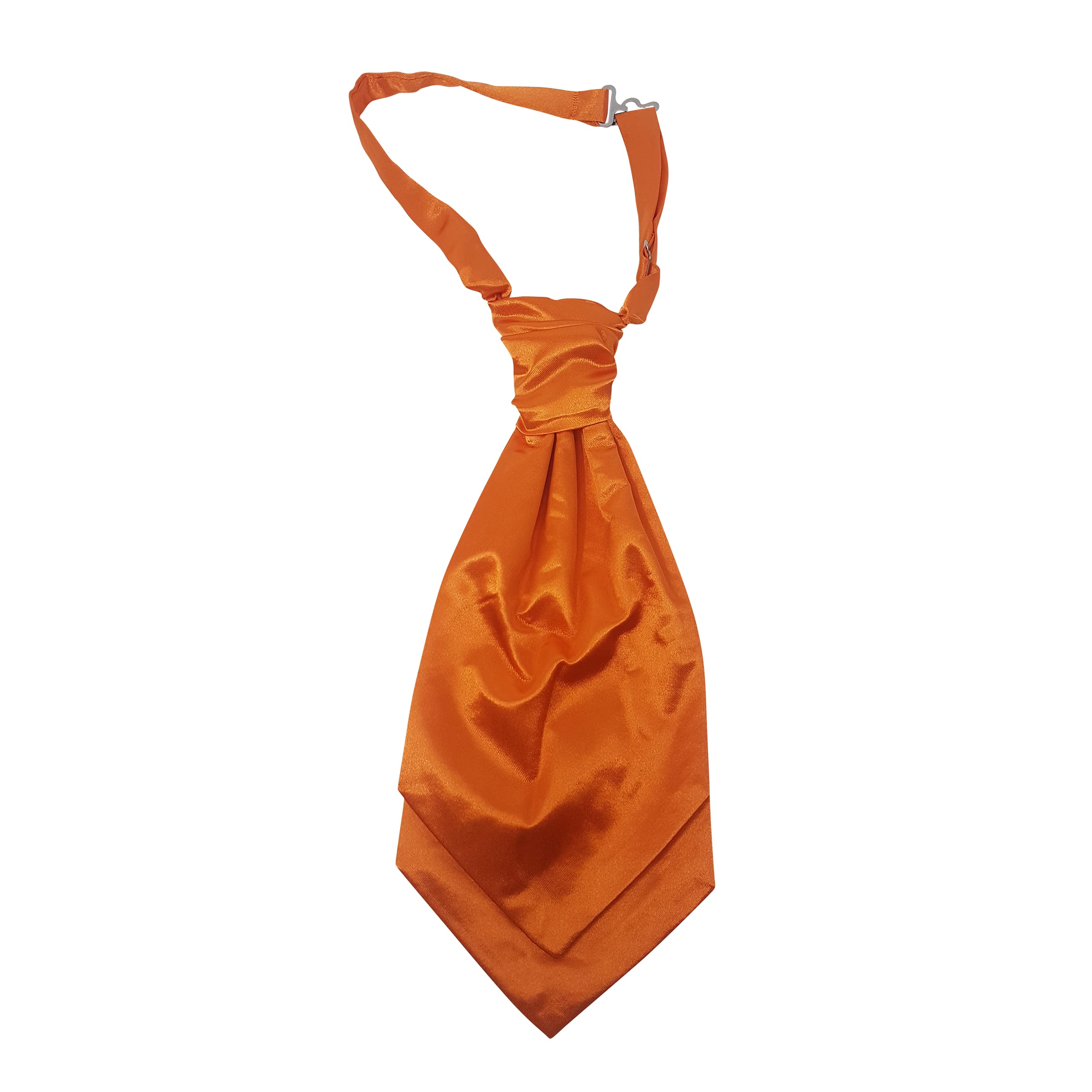 Ws Uk Men's Orange Solid Colour Cravat [Orange]