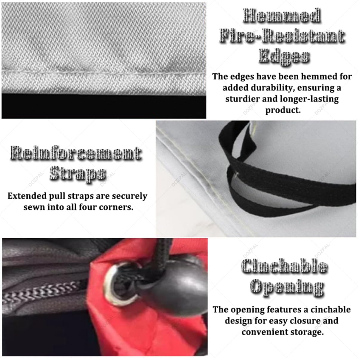 Manta ignífuga de Emergencia para vehículos, Mantas de Supervivencia seguras de Fibra de Vidrio y Silicona de Doble Cara, Manta ignífuga Reutilizable para Coche de hasta 1100 °C 3×4m