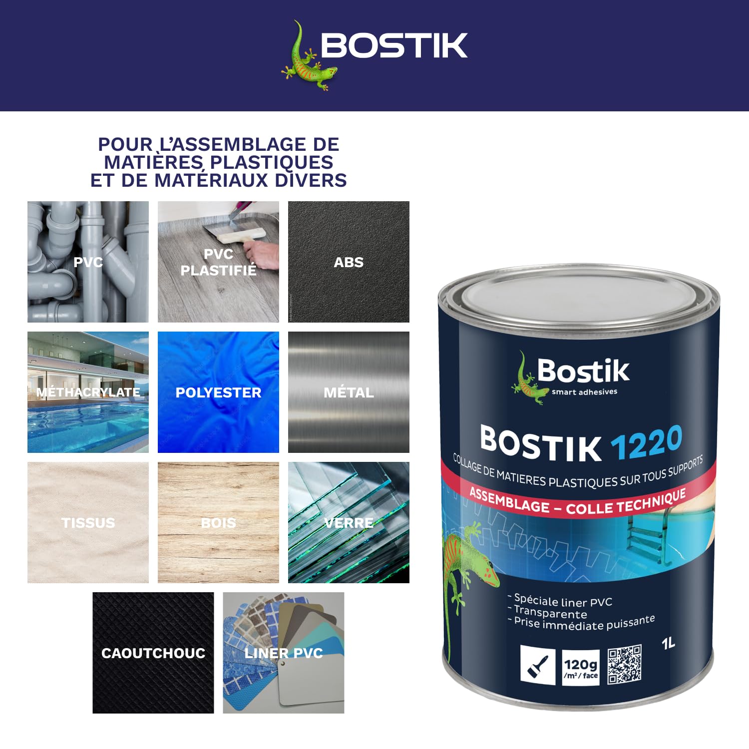 Nitrilkleber 1220 Bostik 1 l