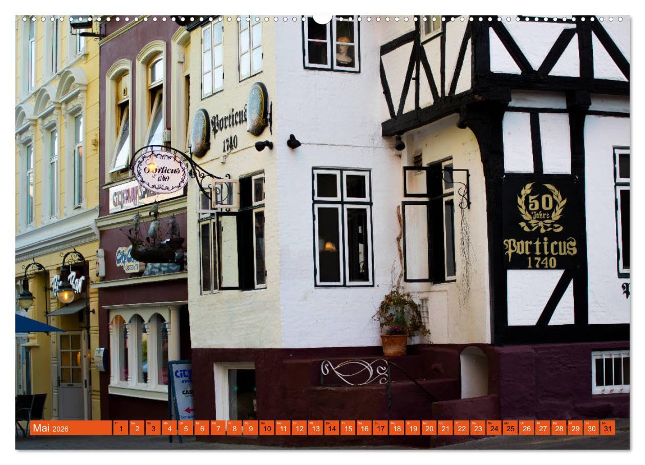 Ostseereise - Flensburg (hochwertiger Premium Wandkalender 2026 DIN A2 quer), Kunstdruck in Hochglanz: Viele Städte in Deutschland sind einzigartig ... Stadt Schleswig - Holsteins (CALVENDO Orte)