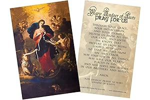 Mary Undoer of Knots - Pope Francis' Prayer Holy Card Paper
