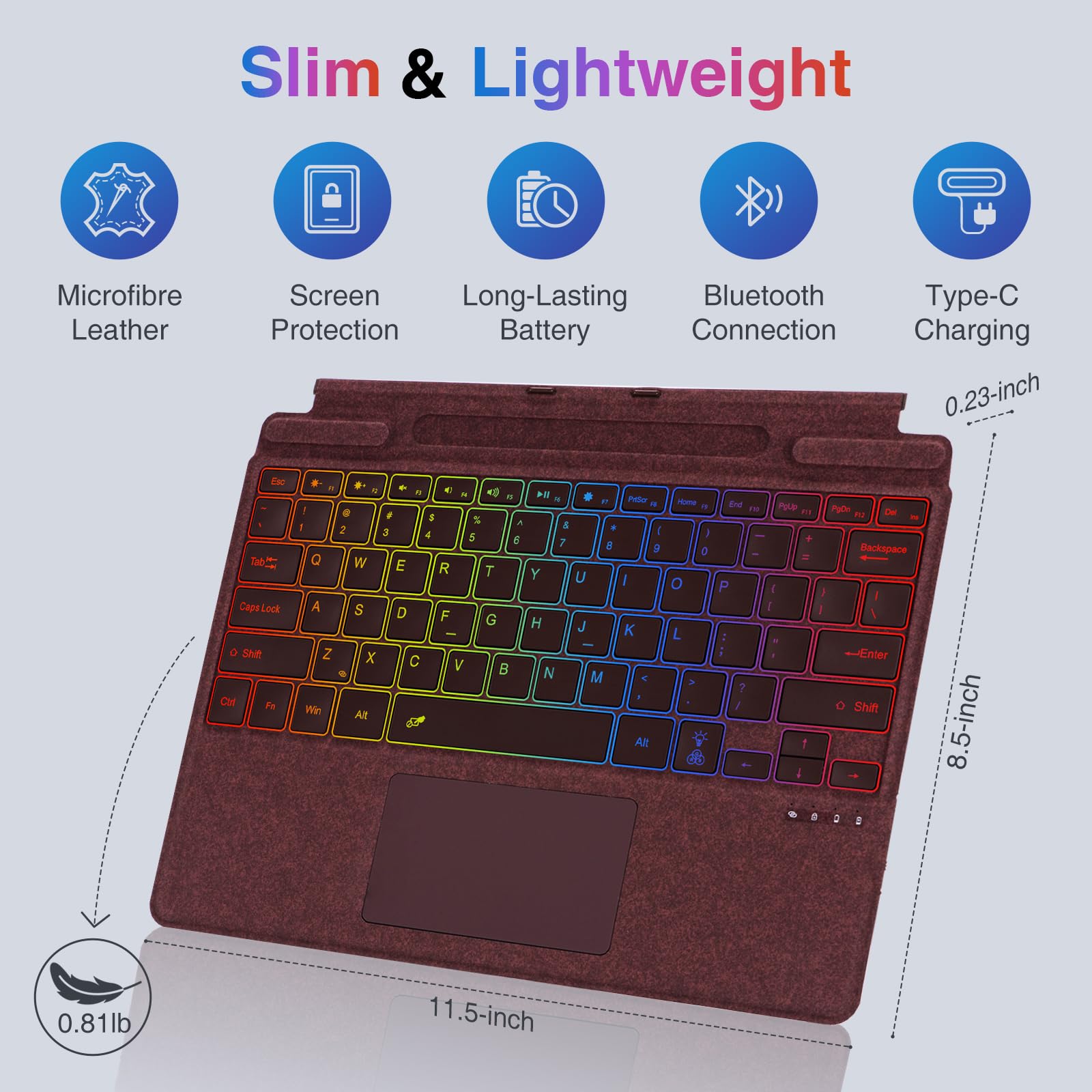 Amazon.co.jp: Aulaiiex Surface Pro 11/10/9/8/X用キーボード : Computers