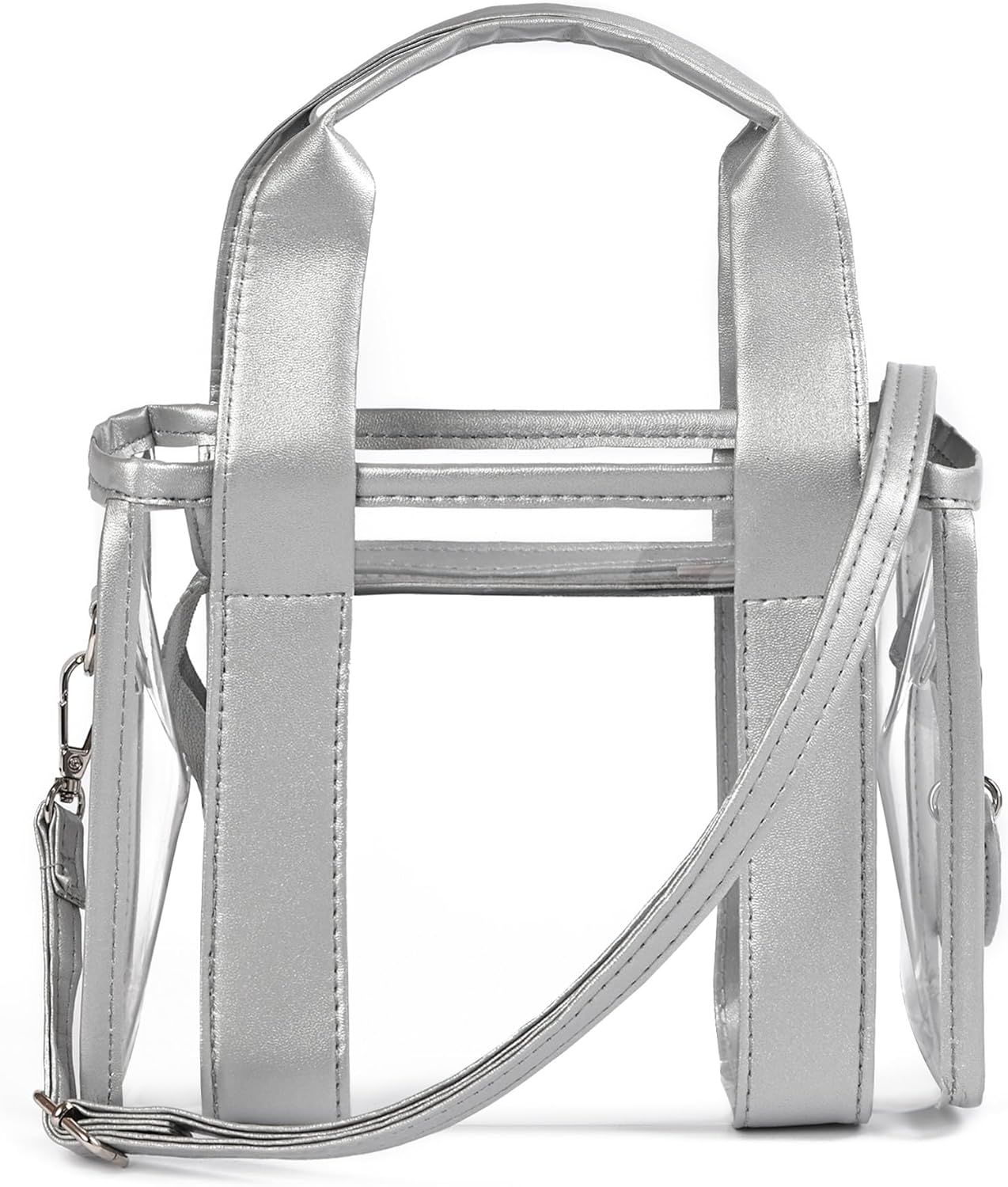 Clear Tote Bag for Women, Clear Bag for Stadium Events with Adjustable Shoulder Strap
