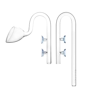 JARDLI Glass Lily Pipe Inflow Outflow Set 20mm for 3/4