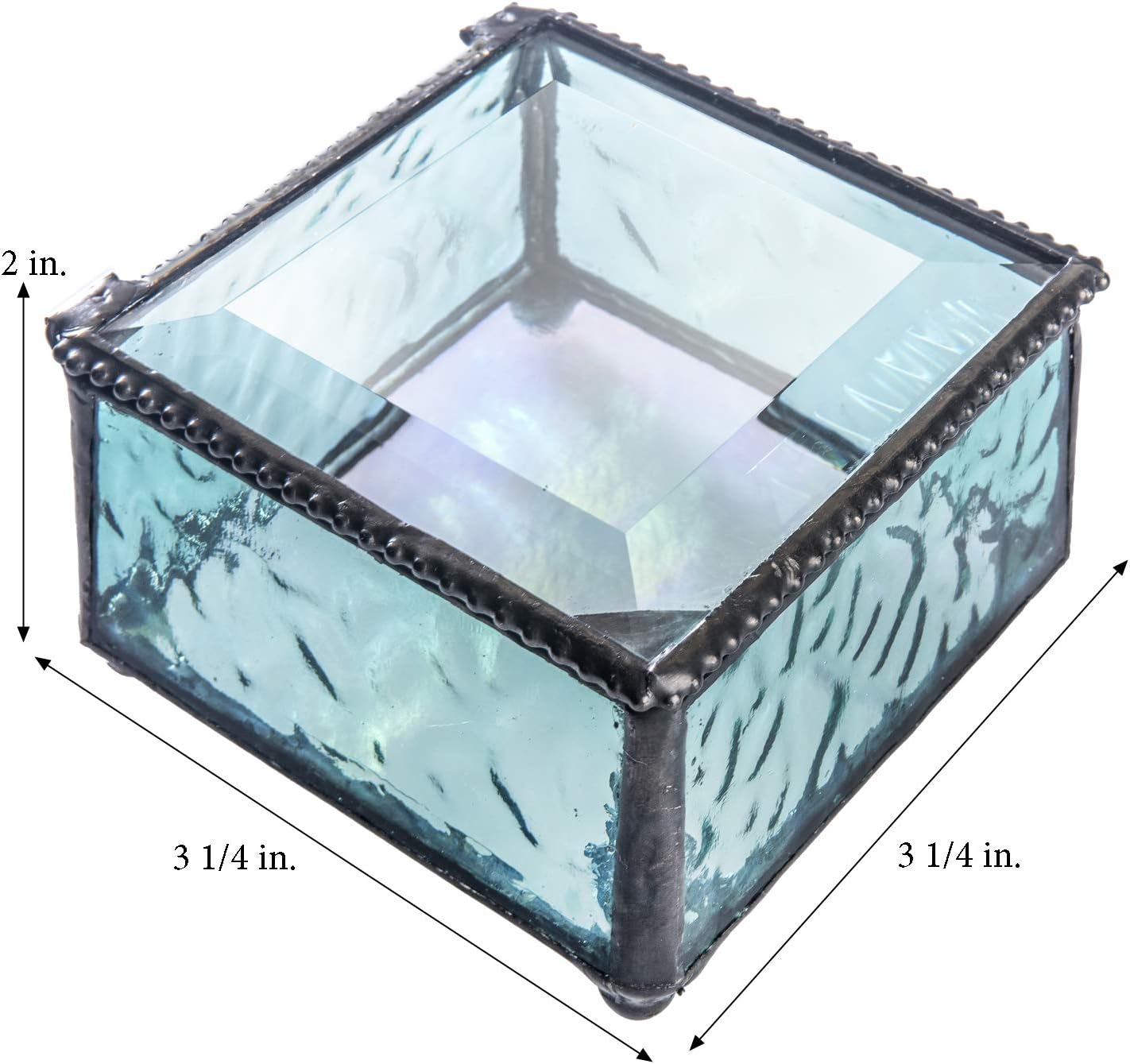 Personalized Baptism Keepsake Box – Stained Glass Windsor Blue – Custom Baby Christening Gift, Engraved Name & Date, Religious Nursery Decor - Image 4