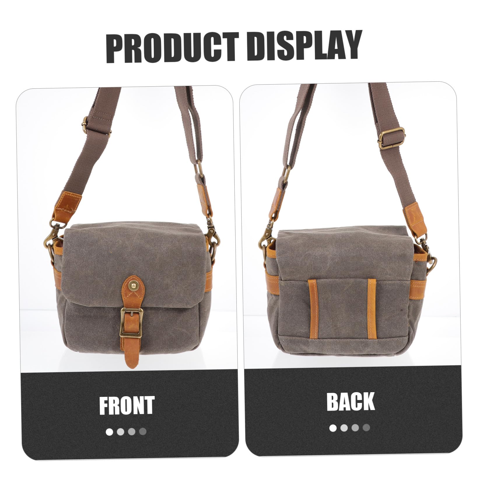 jojofuny Borsa a Tracolla per Fotocamera, Leggera, in Tela Verde