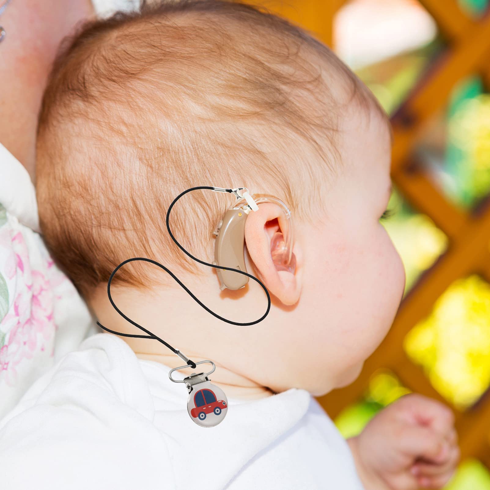 Clip Appareil Auditif 3 Pièces Anti-perte De Corde Cordon De Serrage Résonnent Accessoires Sangle Accessoires D'implant Cochléaire Bandes De D'oreille Acier Inoxydable Etc...