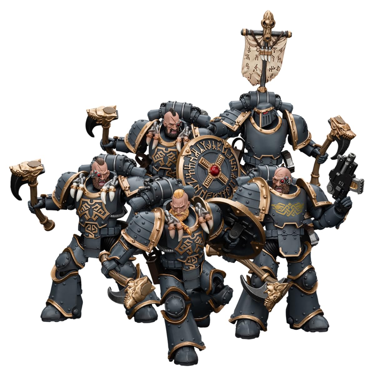 SF・ファンタジー・ホラー Joytoy Warhammer Space Wolves Squad JoyToy Warhammer Space Wolves Varagyr Wolf Guard Squad