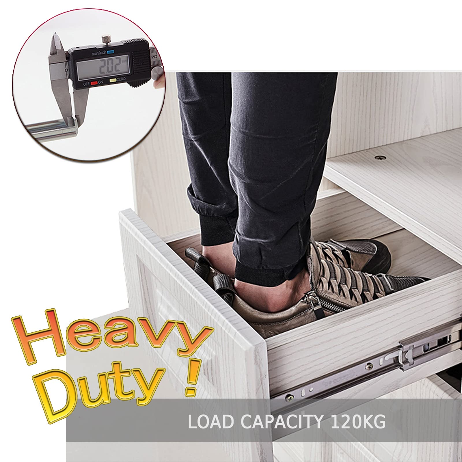 EMAGEREN Guide Per Cassetti Binari Per Cassetti Guide Cassetti - Foto 8