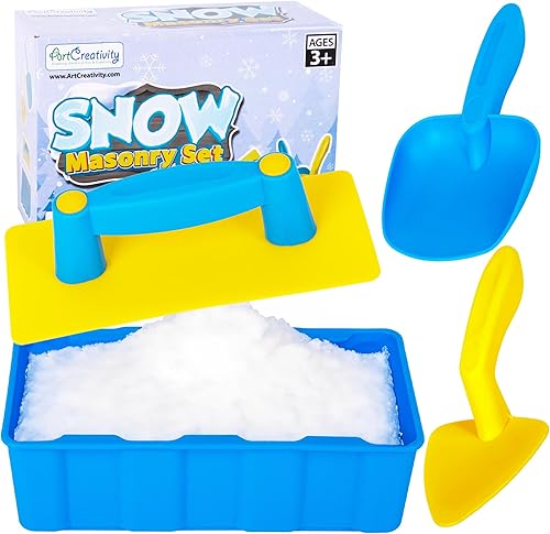ArtCreativity Fabricante de ladrillos de nieve para niños, juego de 4 piezas, juego de bloques de nieve para exteriores para construcción de iglú