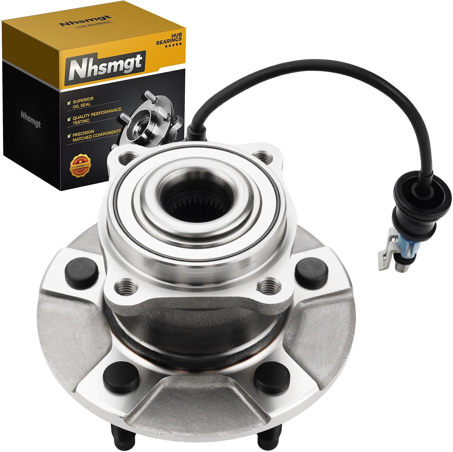512229 Rear Wheel Bearing Hub Assembly Fit for Chevy Equinox 2005-2006, for Saturn Vue 2002-2007, for Pontiac Torrent 2006, 5 Lug w/ABS