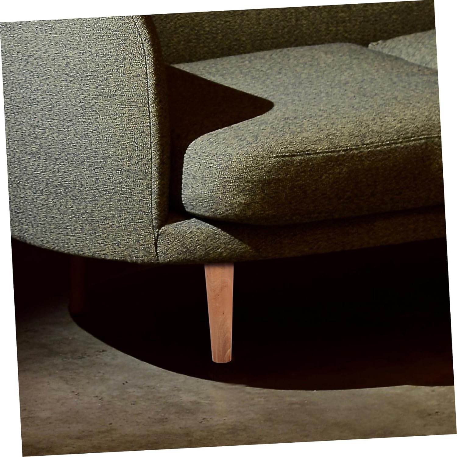 4Pcs Wooden Sofa Legs Solid Furniture Feet for Couch Tv Cabinet Dresser Height with Screw Noise Reducing Elegant Design