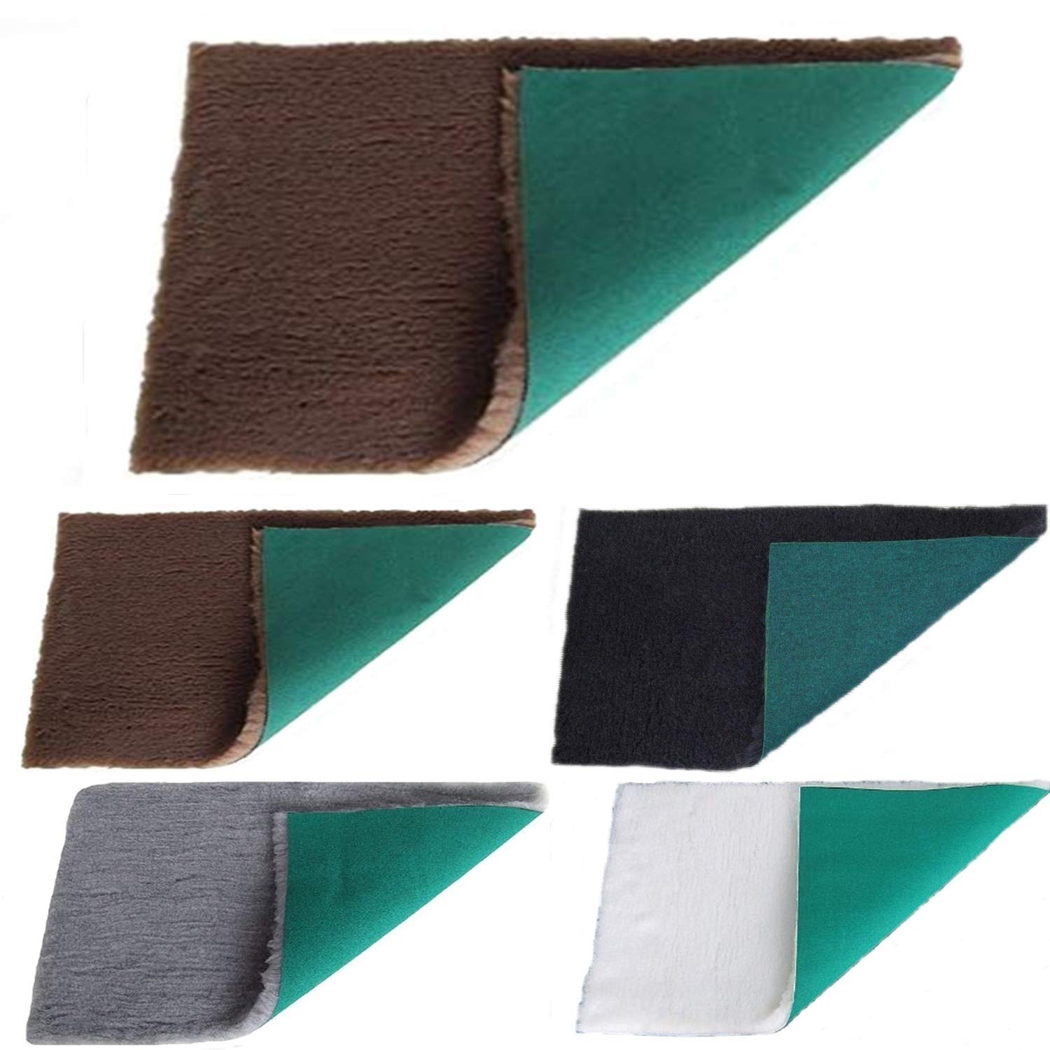 PnH Veterinary Bedding - Green Back - GREY, BROWN, CHARCOAL or WHITE - Vet Bedding Pieces - Many Sizes - READY TO USE, SELVAGE EDGE REMOVED (50cm x 50cm, BROWN) โ image 1