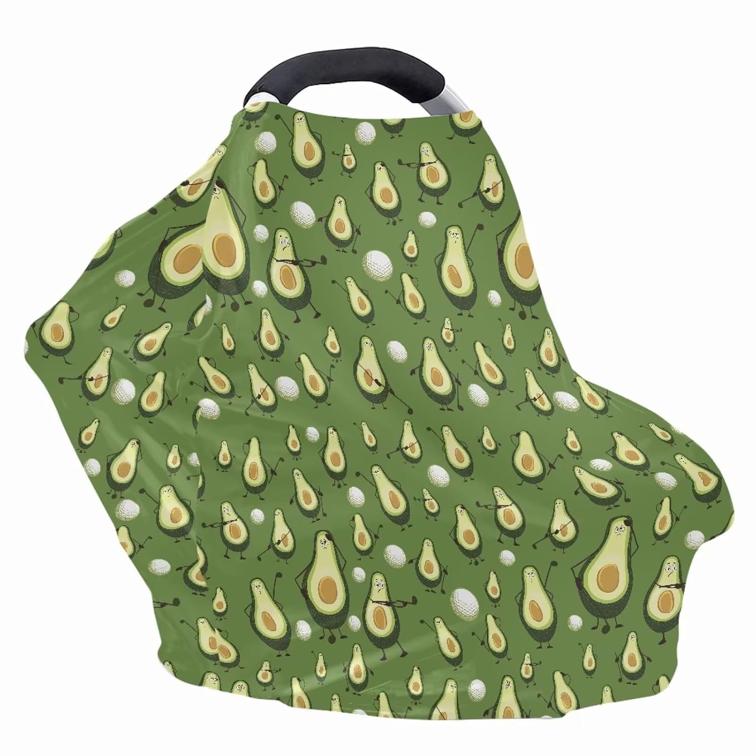 AFPANQZ Avocado Nursing Cover Breastfeeding Scarf Baby Car Seat Covers Infant Stroller Cover Carseat Canopy for Girls Boys Lightweight Breathable for Outdoor Walking Traveling image 3
