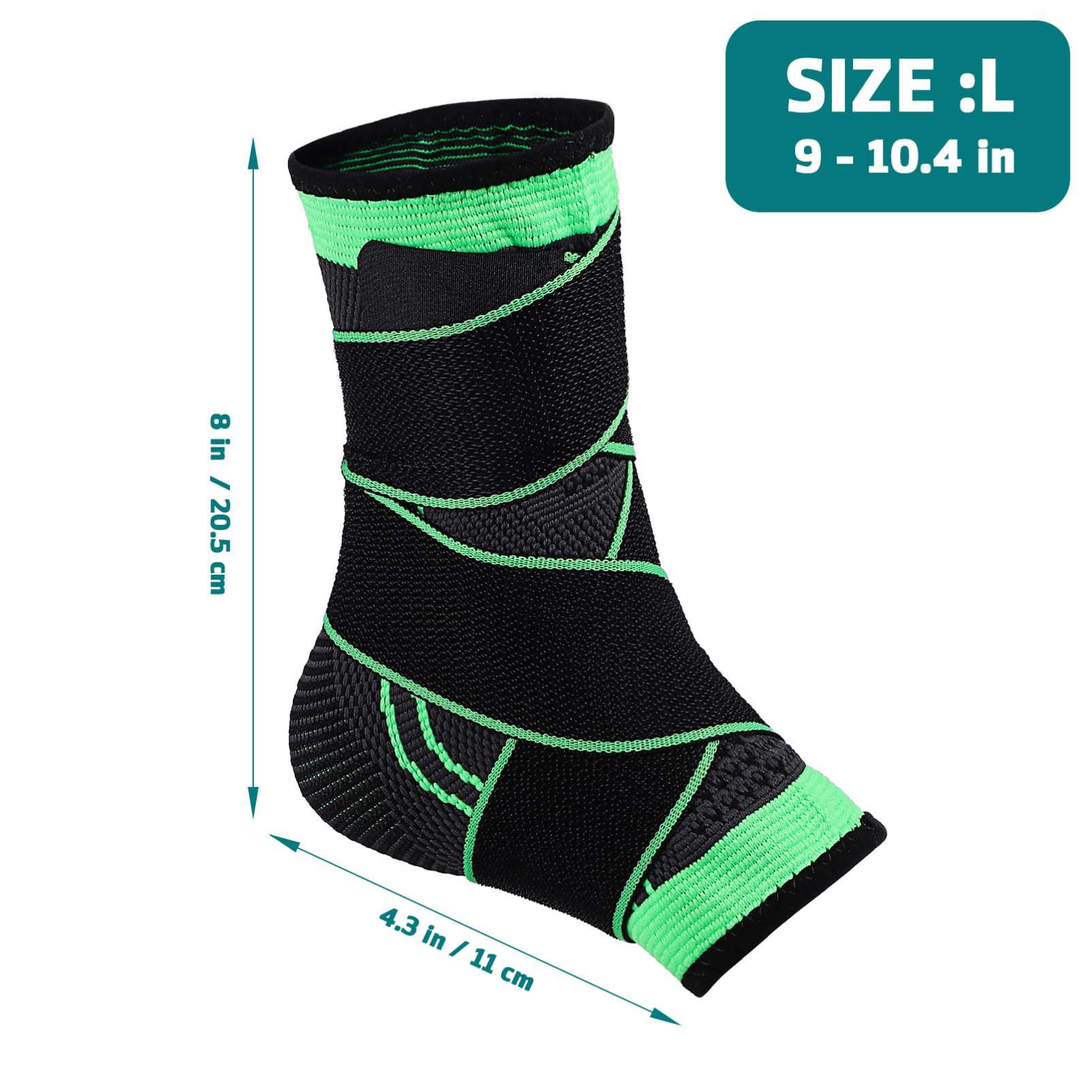 COLLBATH Ankle Stabilizer Brace Nylon Material Ankle Support for Sprains for Workout