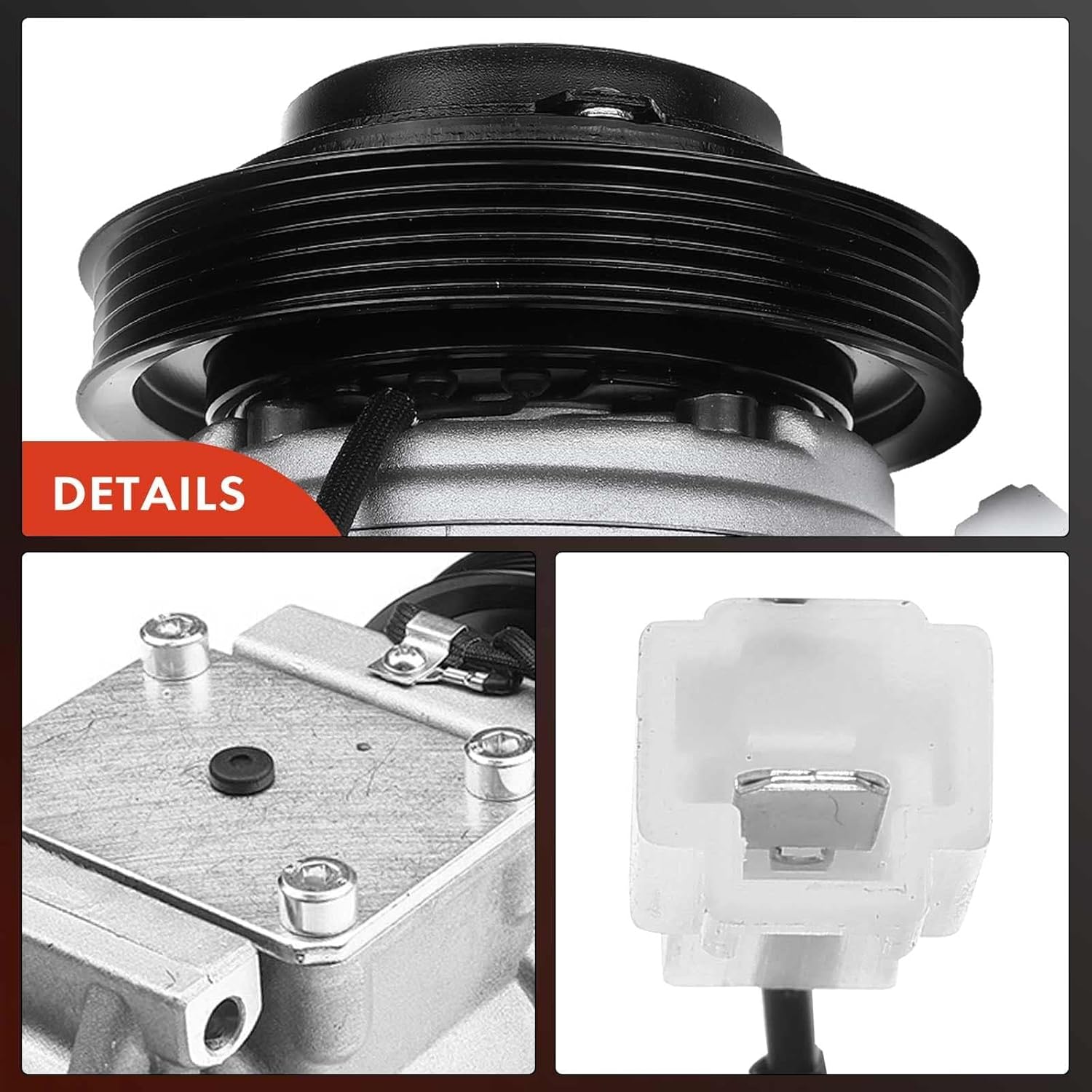 A-Premium AC Compressor with Clutch Compatible with Acura TL 3.2L 1996-1998, RL 3.5L 1996-2004, Legend 3.2L 1991-1995