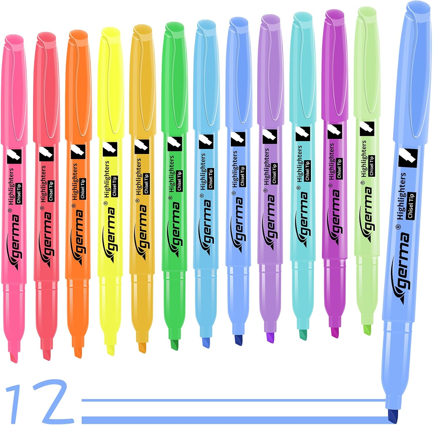 Cgerma Colorful highlighters and Ultra Fine Point Permanent Marker image 2