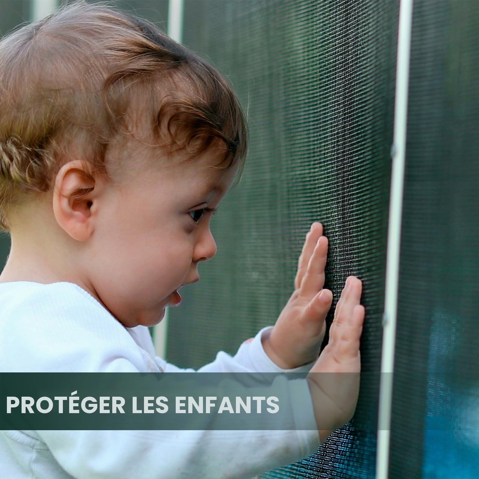 Clôture de Sécurité Amovible DIY pour Piscine, 1,23 m × 4,58 m | Clôture en Maille pour Piscines Enterrées et Jardin, Barrière Temporaire pour Délimiter la Zone Piscine, Noir