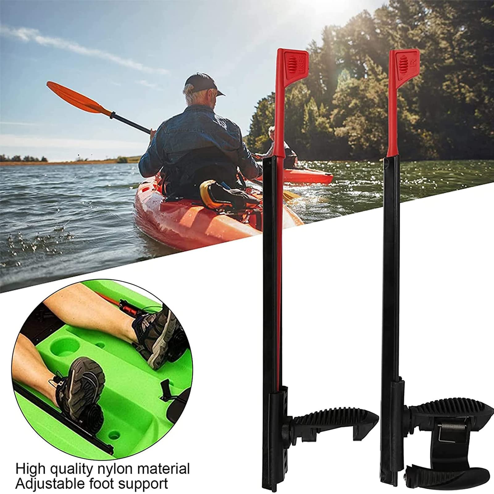 Seggiolino per kayak telaio in alluminio regolabile in altezza su 3 li