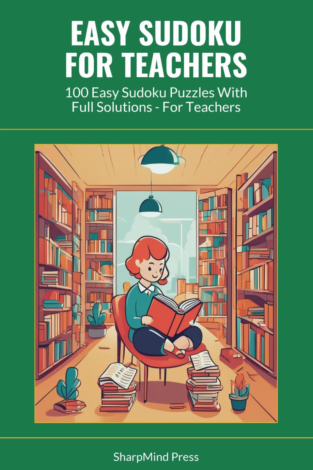 Easy Sudoku for Teachers: 100 Easy Sudoku Puzzles With Full Solutions - For Teachers (SharpMind Press Teachers Puzzle Collection)