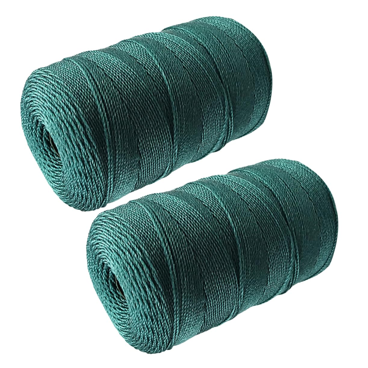 TOYANDONA 2 Cuerdas de Nylon Trenzado para Reparación de Redes de Pesca, Resistentes y Ligeras, Ideales para Lagos y Ríos, Color Verde, Pack de 2 Piezas