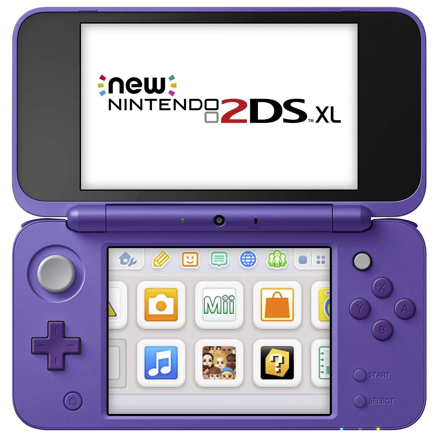 Nintendo 2DS XL - Stylish Purple & Silver with Mario Kart 7