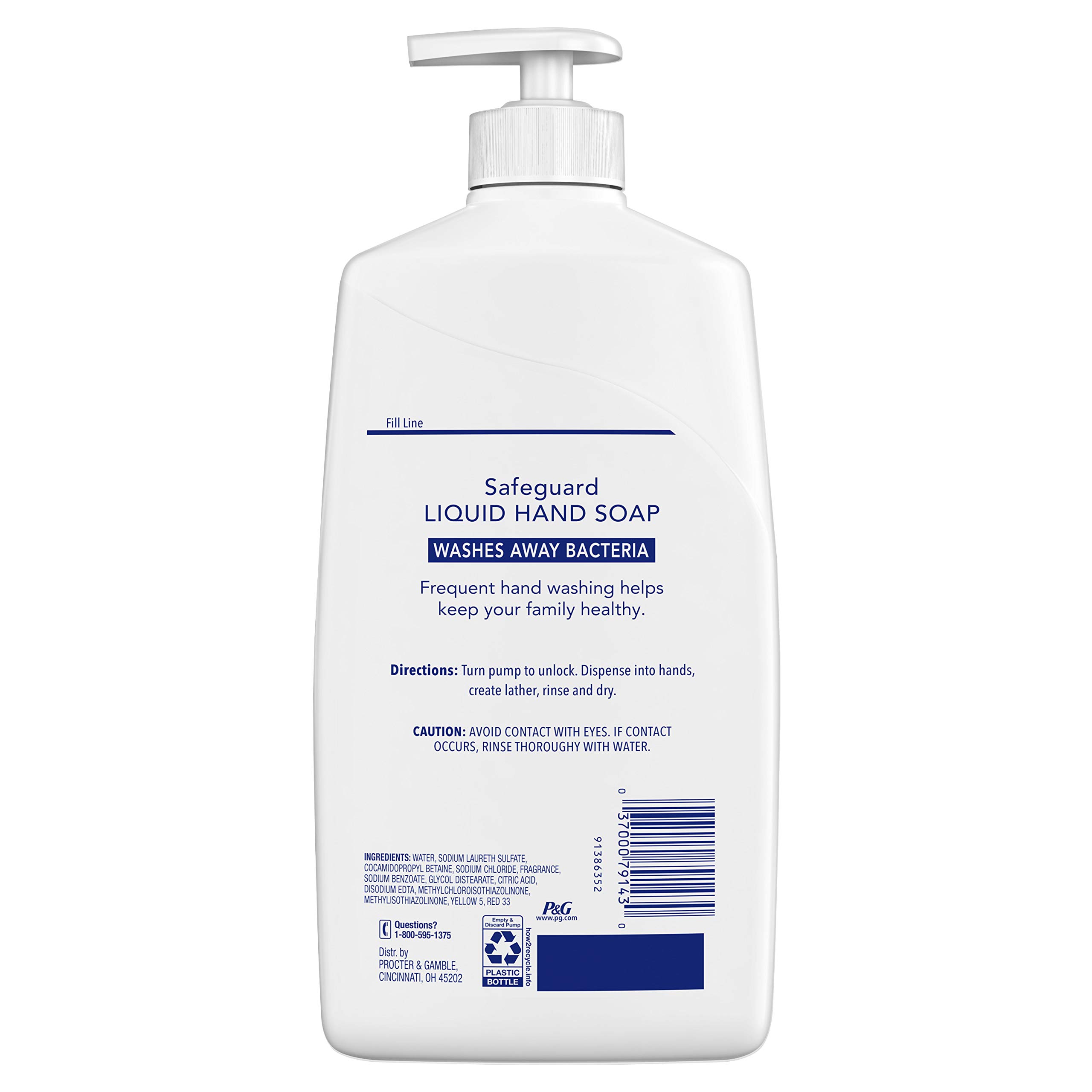 Safeguard Micellar Deep Cleansing Liquid Hand Soap, Fresh Clean Scent, 25 oz