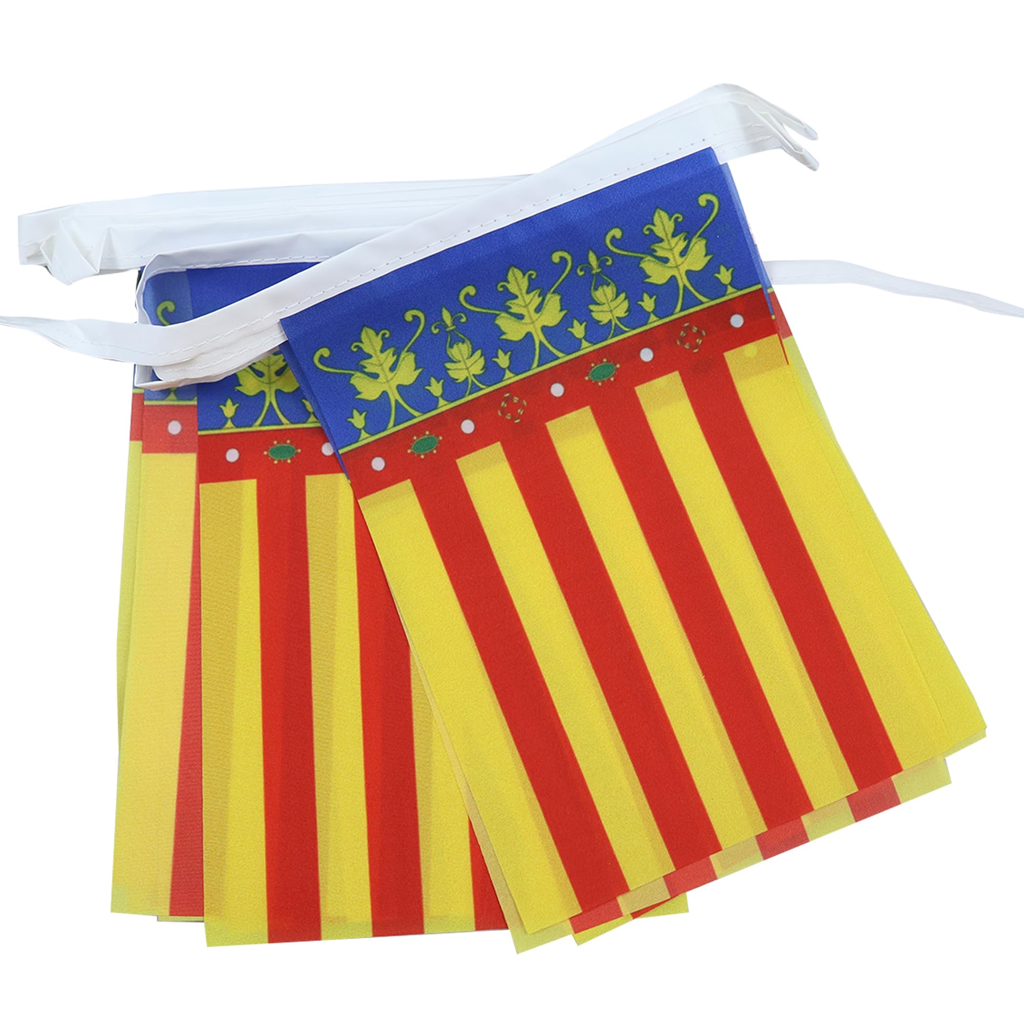 AZ FLAG Valencian Community Bunting 20 ft 20 flags Light Polyester