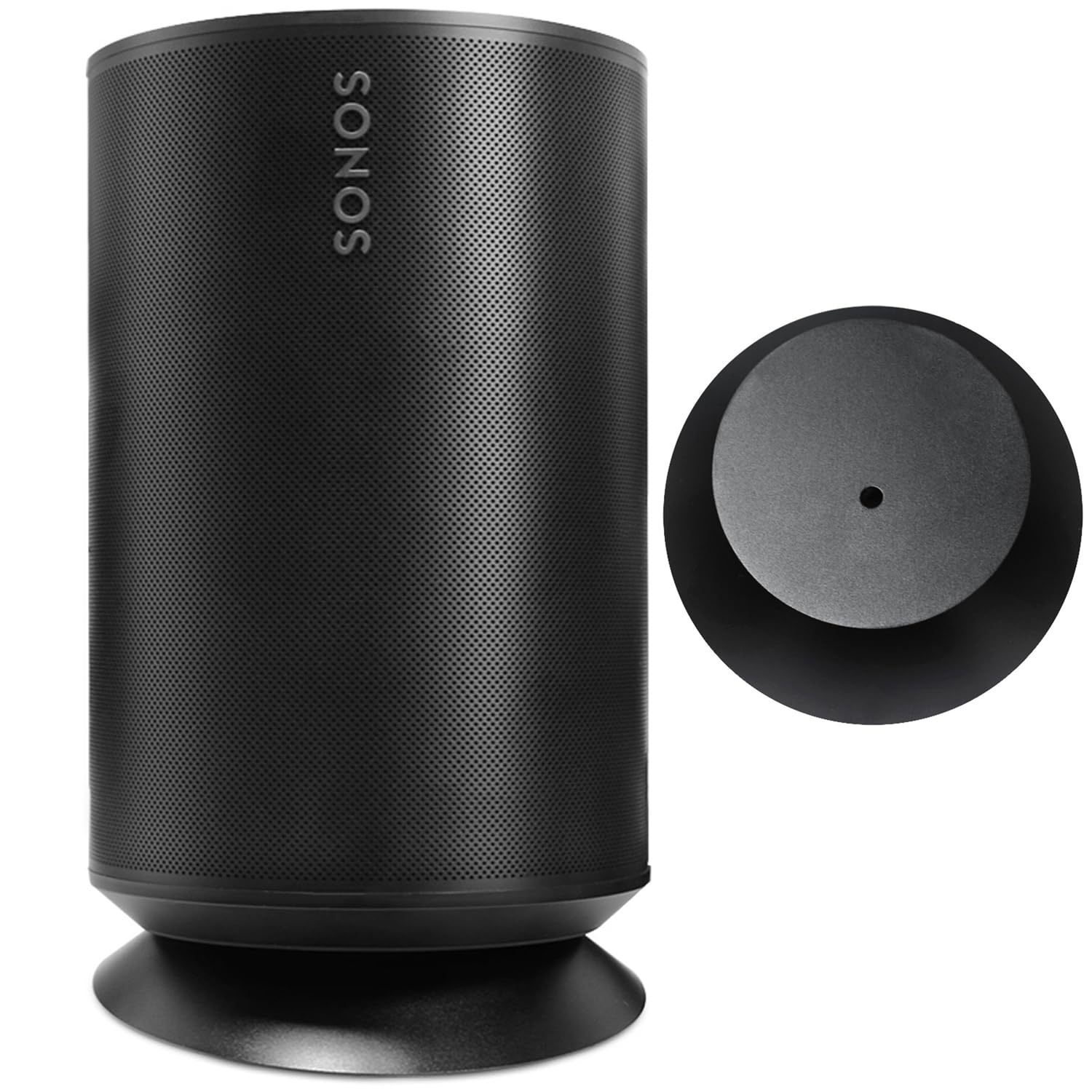 For Sonos Era 100 Holder Sonos Era 100 Desktop Mount Stand Accessories with Integrated Cable Management, Smart Home Speaker Accessories Rack (Sonos Era 100, Black, YT) 1 Piece