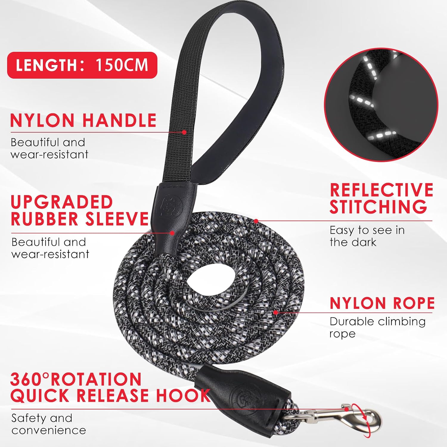 Dog Harness and Leash Set, No Pull Saddle Style Pet Harness, Breathable Mesh Adjustable Reflective Dog Vest for Medium Small Dogs Harness 2 D-Rings, Black, S