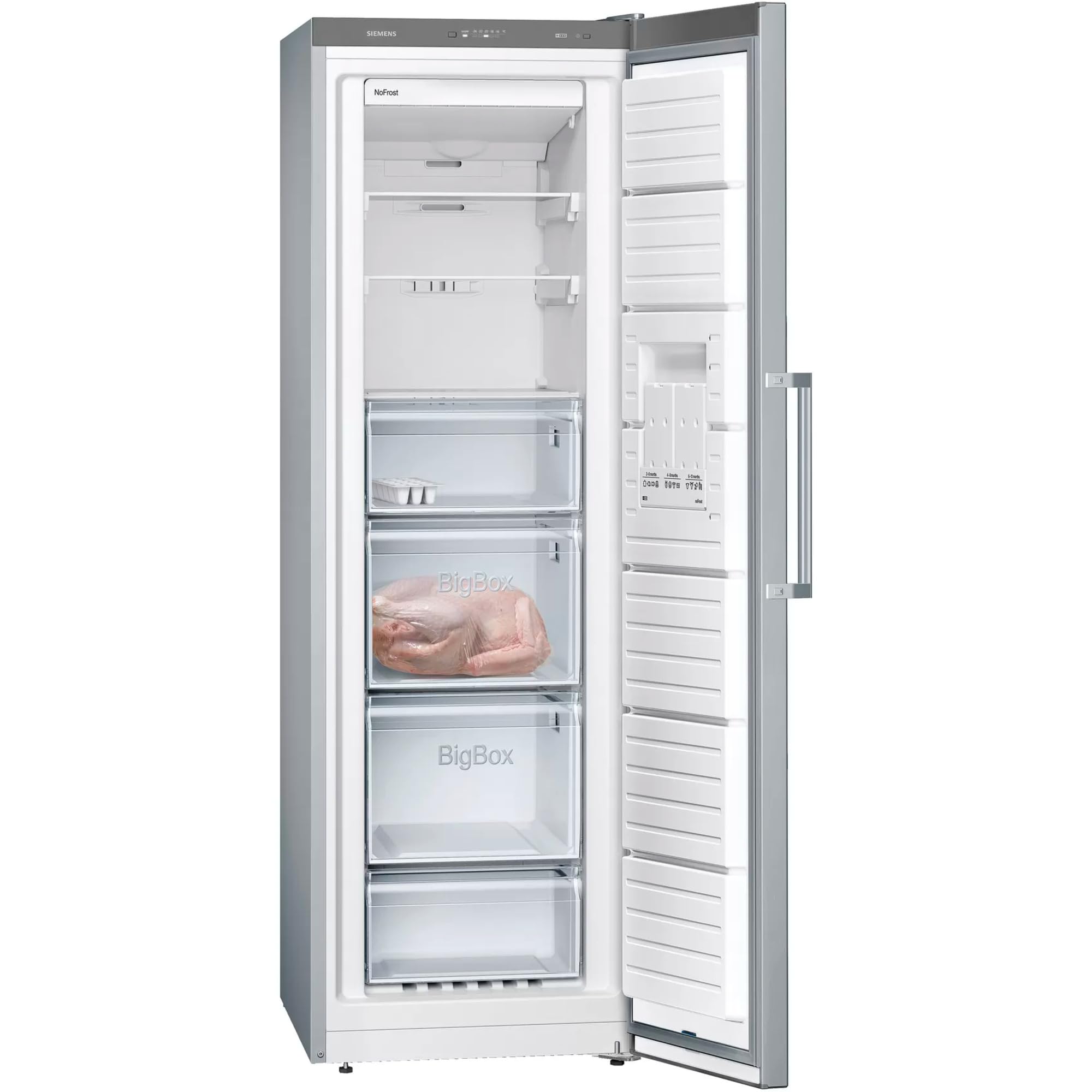 Siemens GS36NVIEP iQ300 Freestanding Freezer/E / 234 kWh per Year / 242 l/noFrost/bigBox/freshSense - Temperature Control
