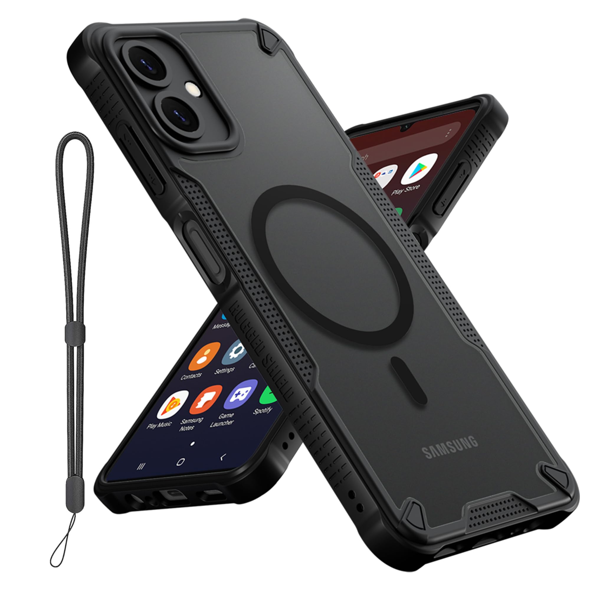 スマホカバー付】Samusung Galaxy A06 4G black Amazon.com: Osophter